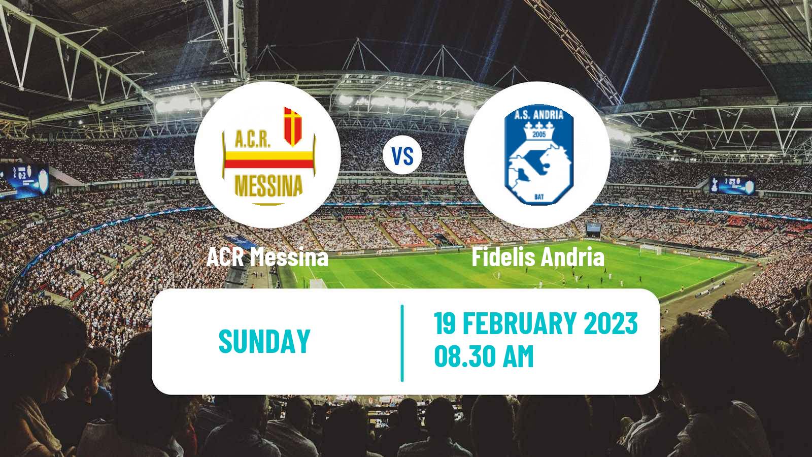 Soccer Italian Serie C Group C ACR Messina - Fidelis Andria
