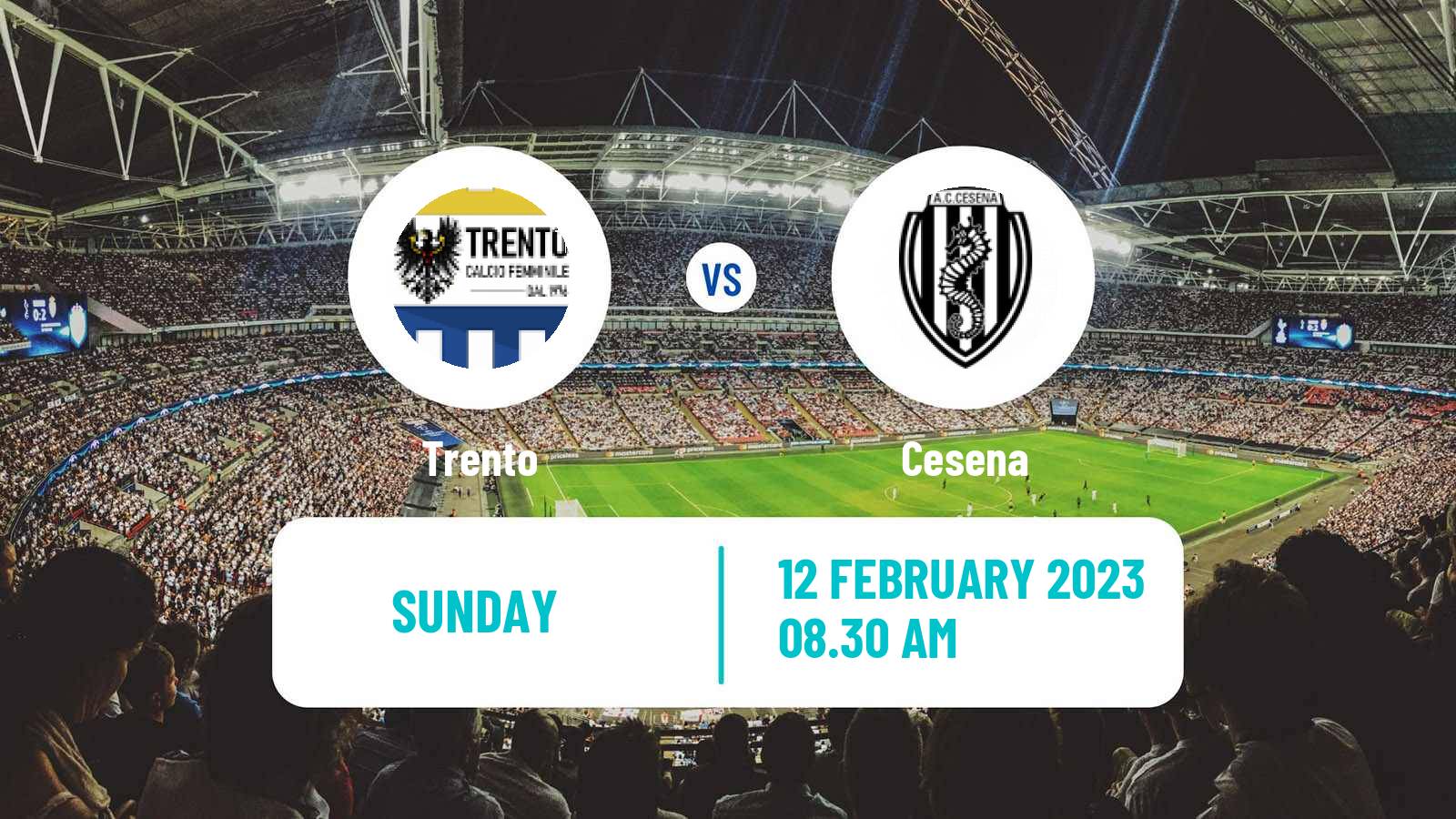 Soccer Italian Serie B Women Trento - Cesena