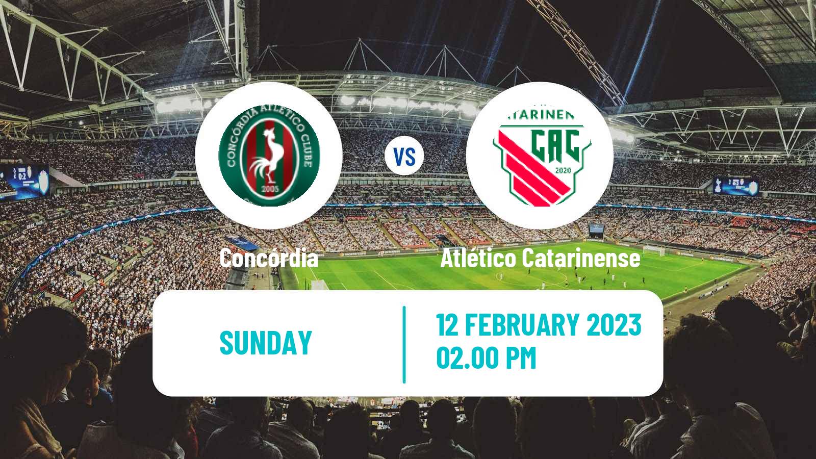 Soccer Brazilian Campeonato Catarinense Concórdia - Atlético Catarinense