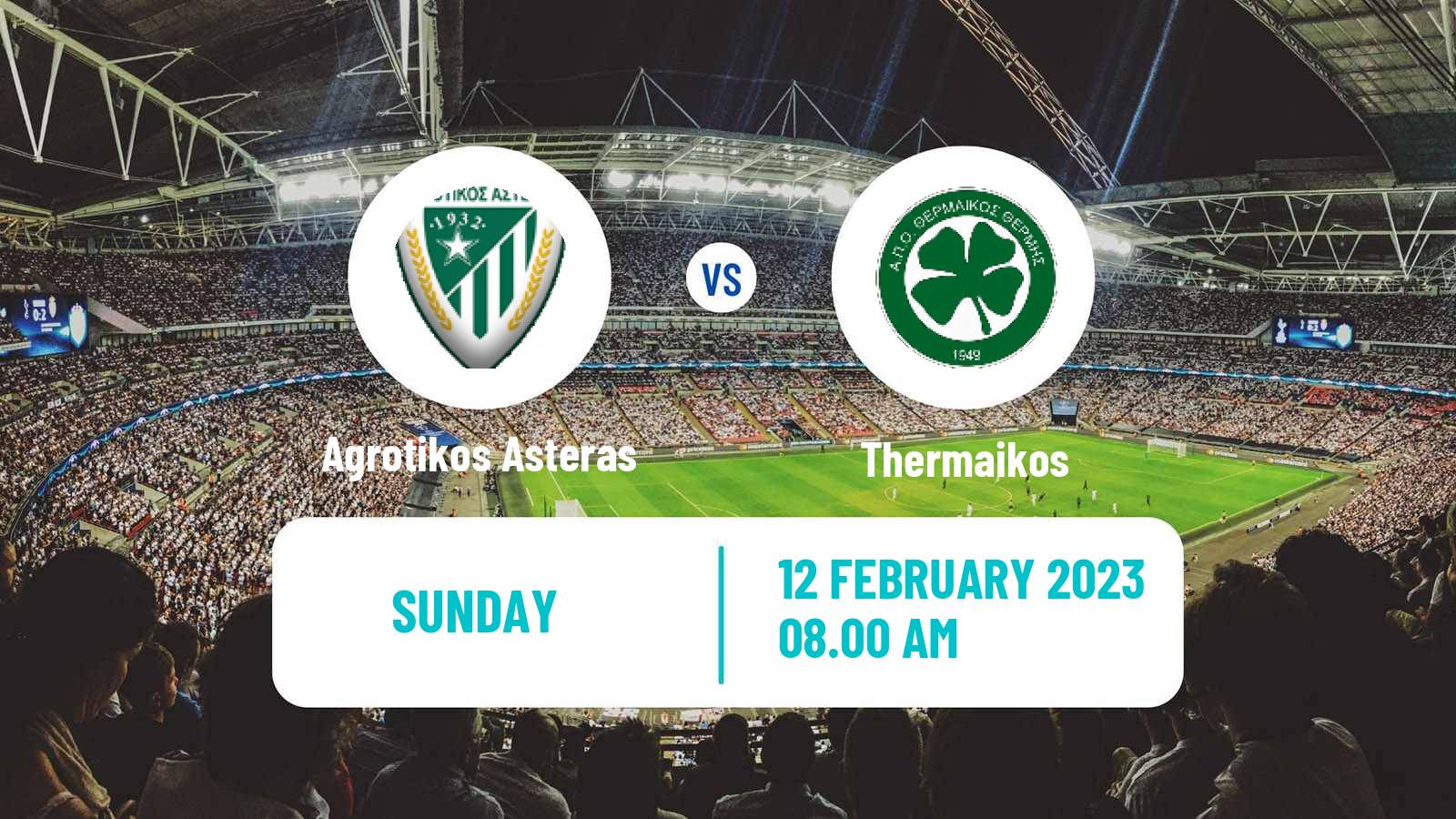 Soccer Greek Gamma Ethniki - Group 1 Agrotikos Asteras - Thermaikos