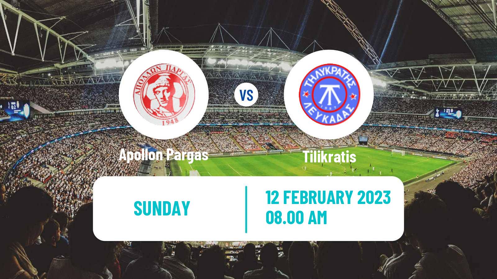 Soccer Greek Gamma Ethniki - Group 3 Apollon Pargas - Tilikratis