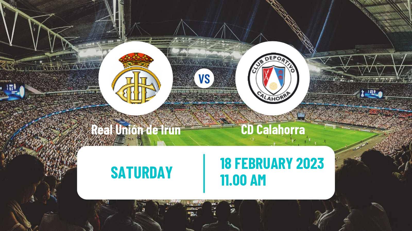 Soccer Spanish Primera RFEF Group 2 Real Unión de Irun - Calahorra