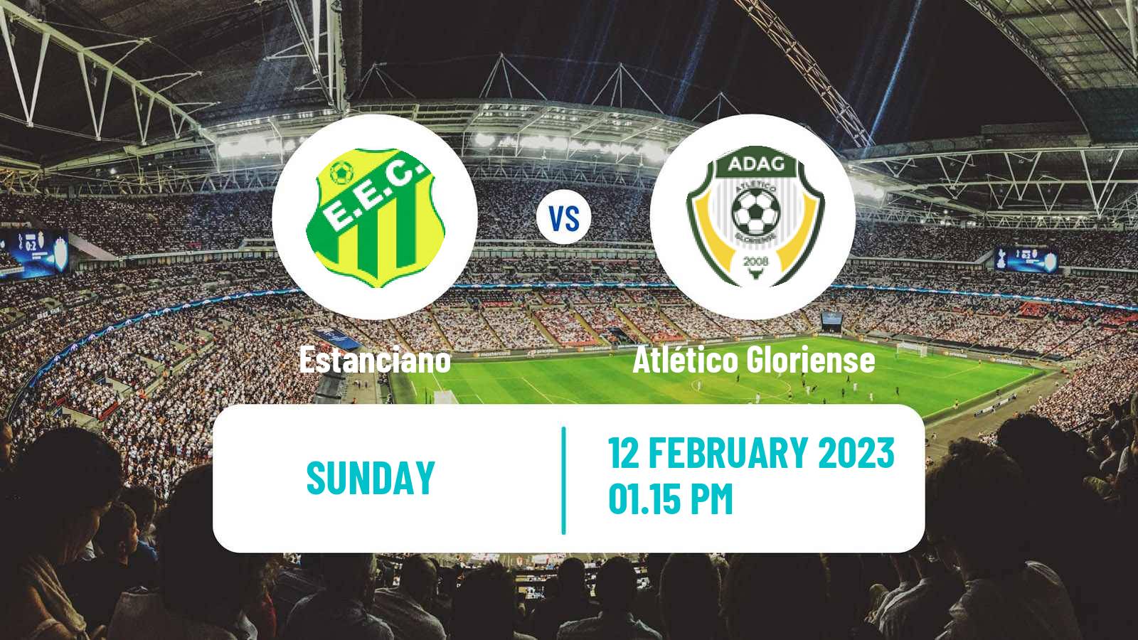 Soccer Brazilian Campeonato Sergipano Estanciano - Atlético Gloriense