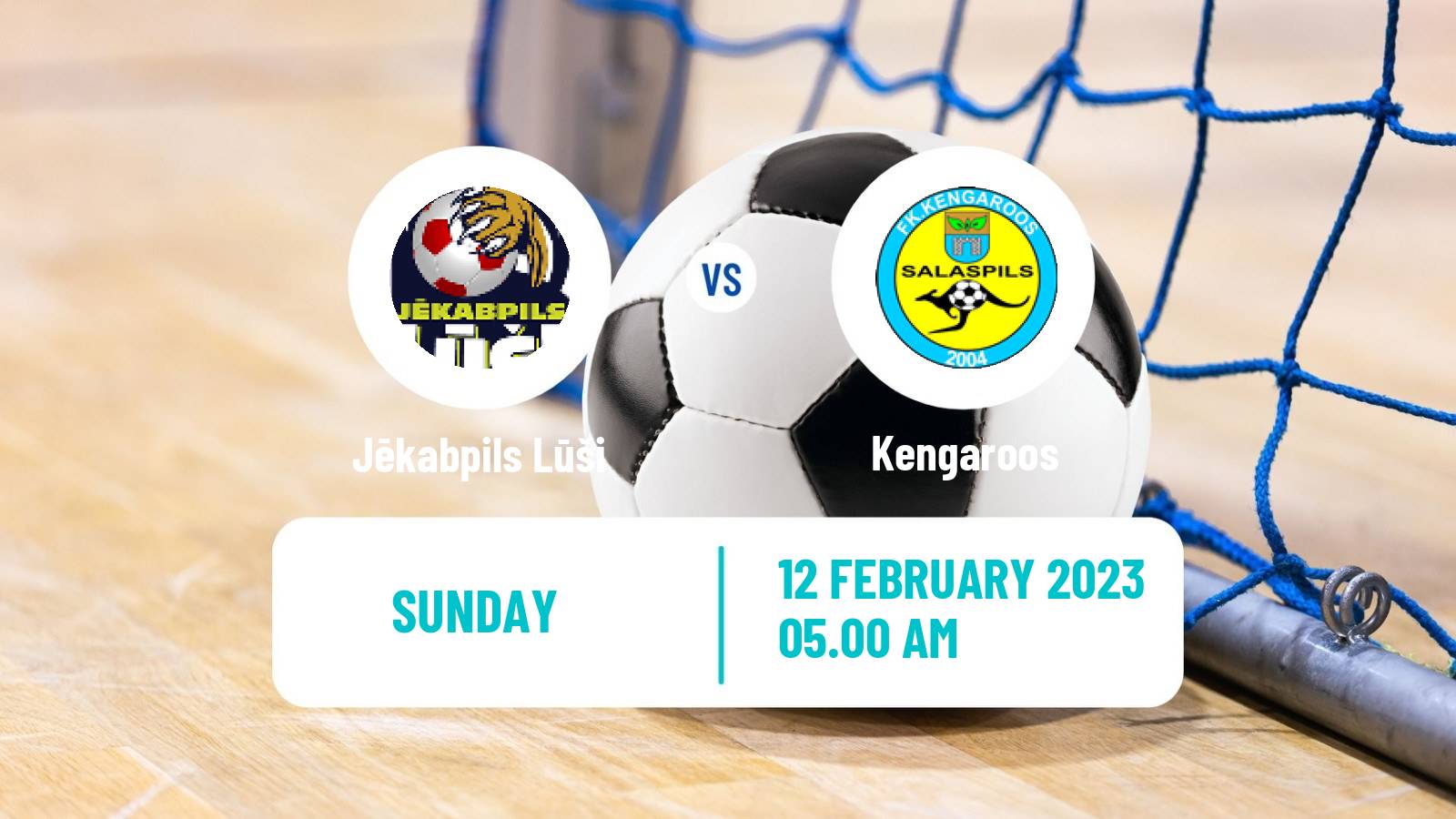 Futsal Latvian Virsliga Futsal Jēkabpils Lūši - Kengaroos