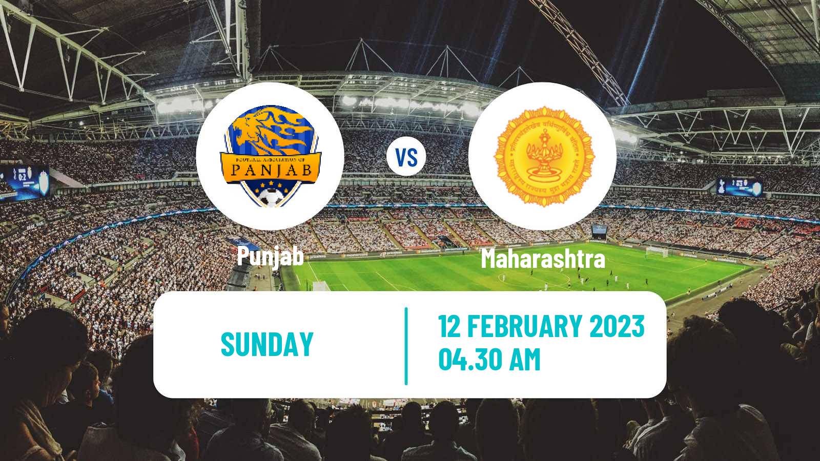 Soccer Indian Santosh Trophy Punjab - Maharashtra
