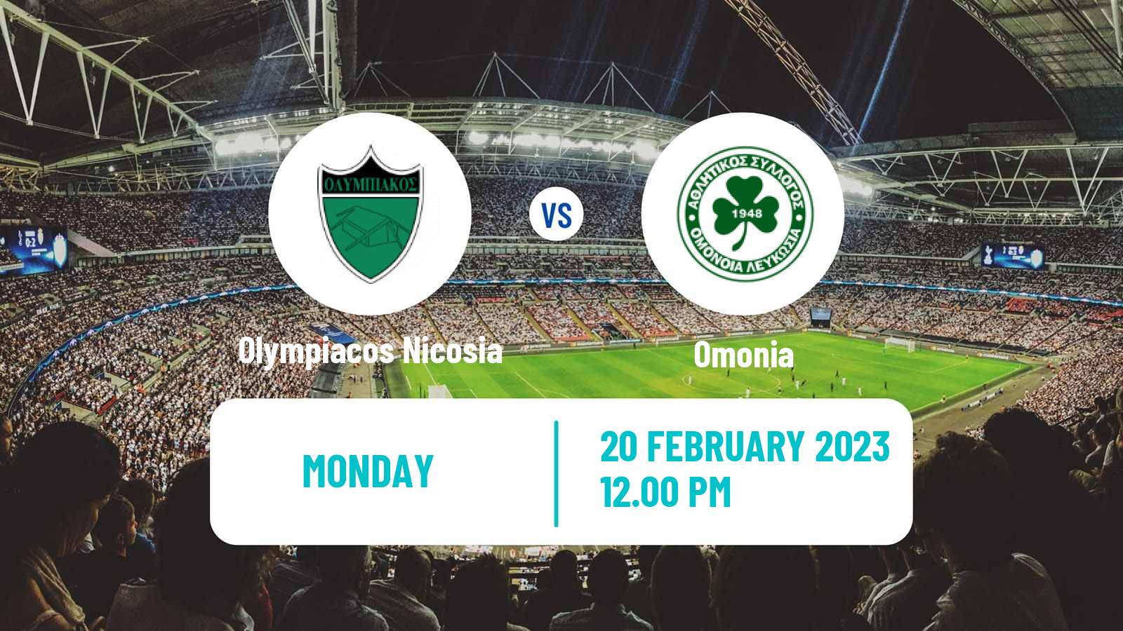 Soccer Cypriot First Division Olympiacos Nicosia - Omonia