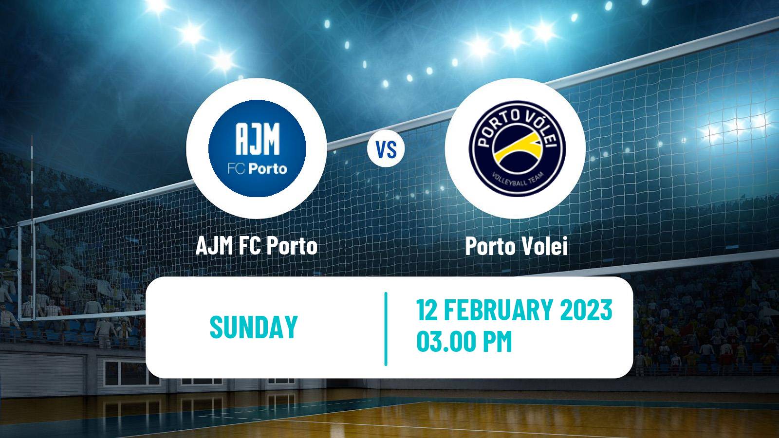 Volleyball Portuguese 1 Divisao Volleyball Women AJM FC Porto - Porto Volei