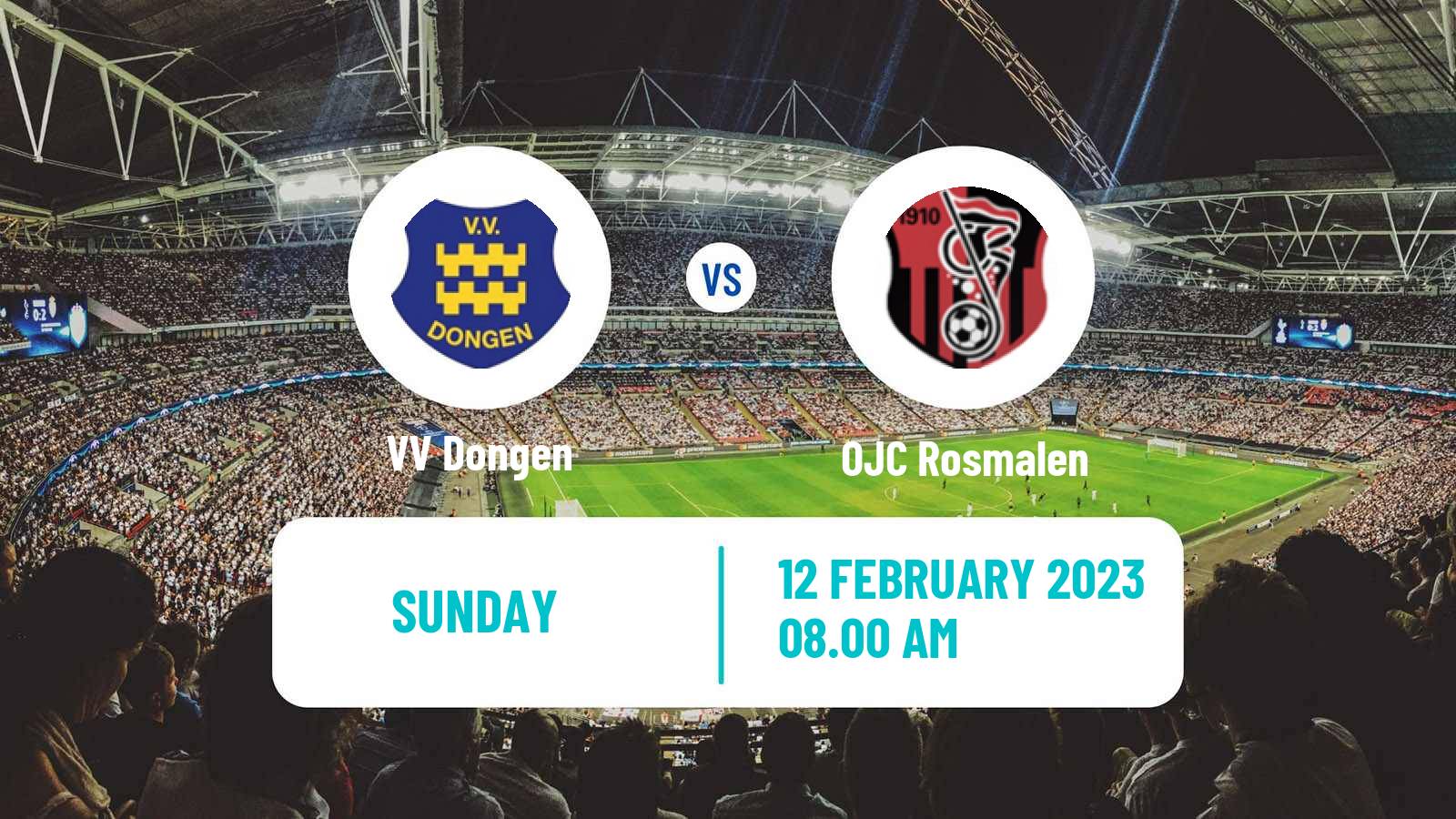 Soccer Dutch Derde Divisie Dongen - OJC Rosmalen