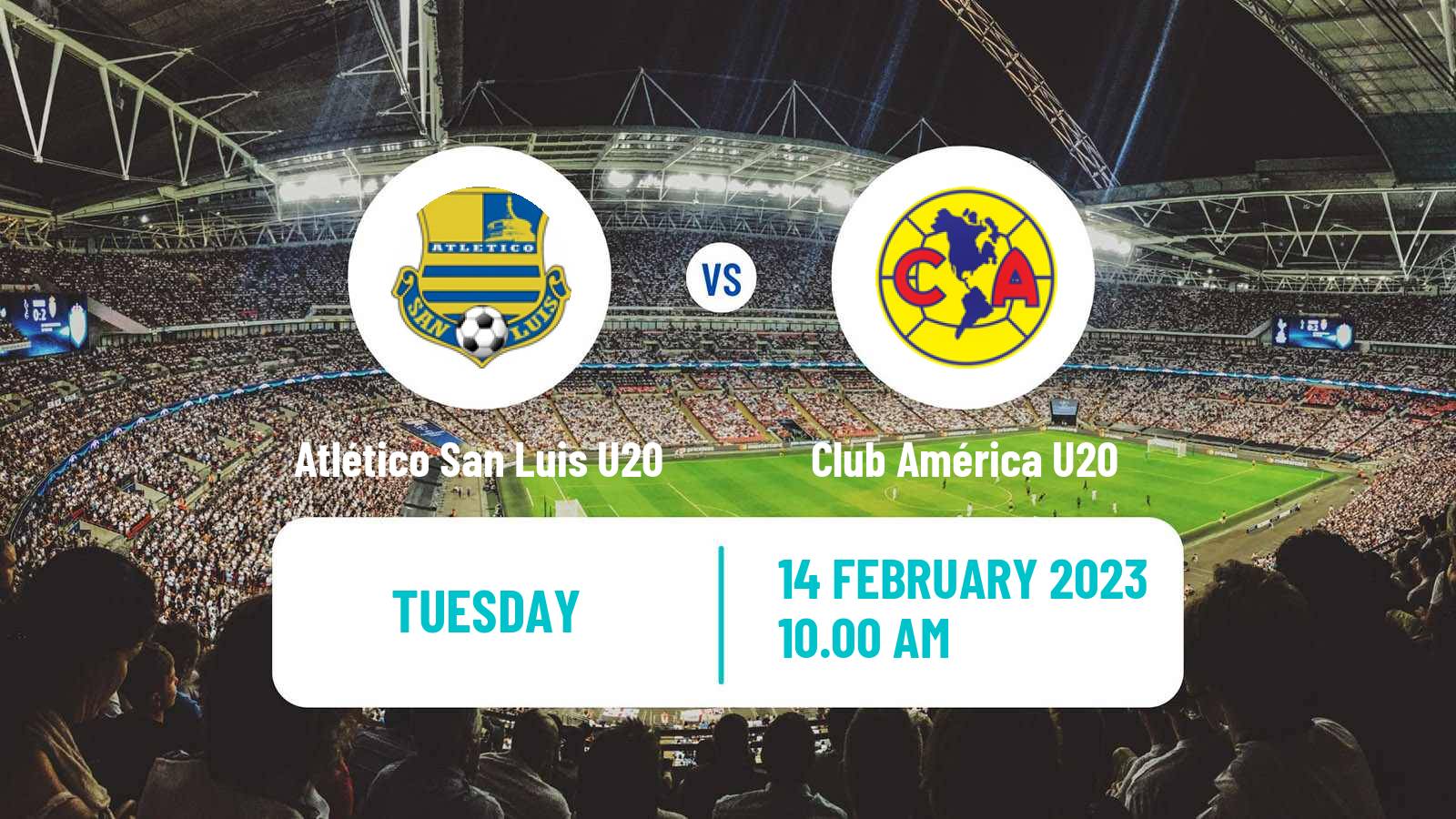 Football Mexican Liga MX U20 Atlético San Luis U20 - Club América U20