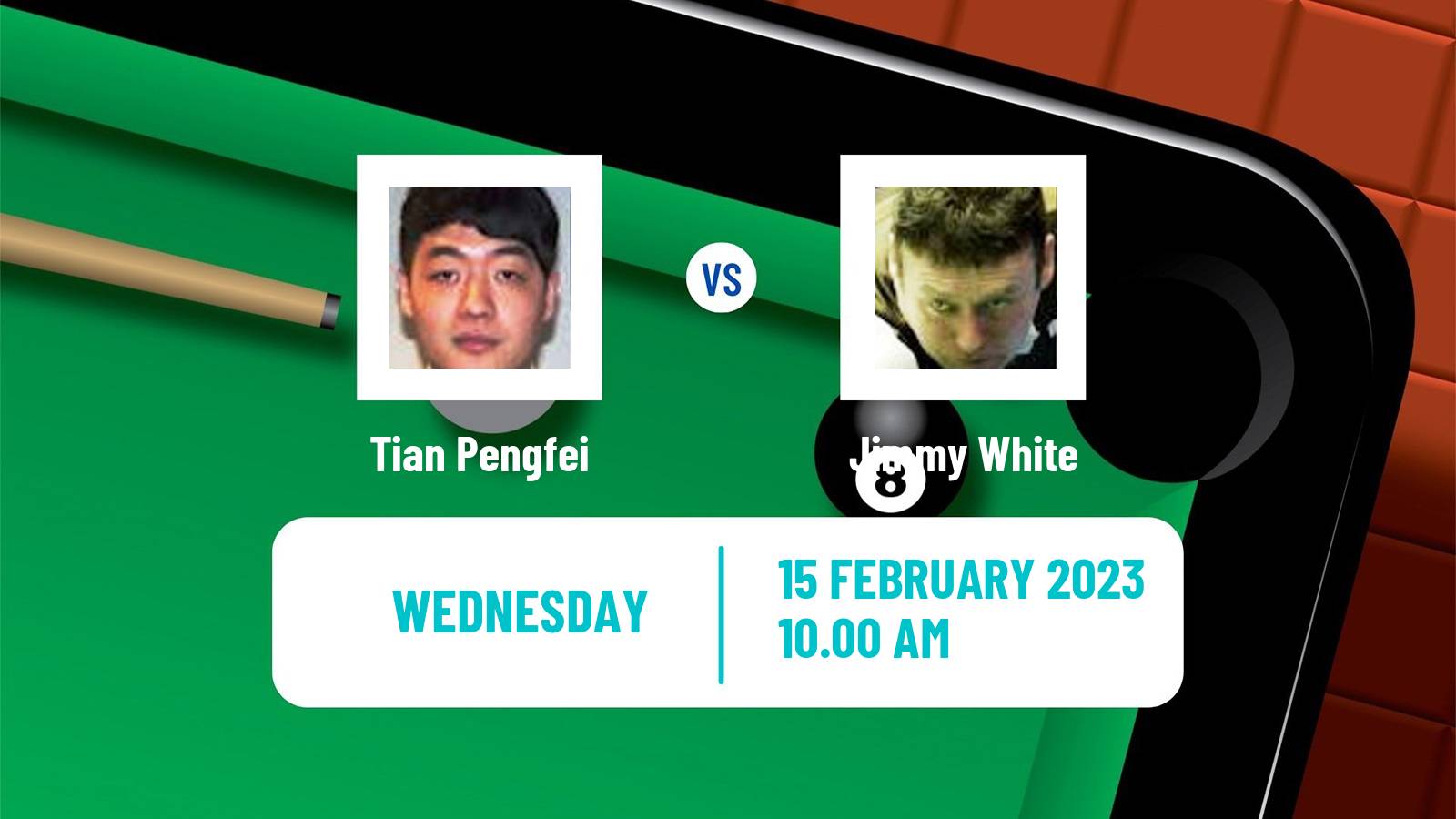 Snooker Snooker Tian Pengfei - Jimmy White