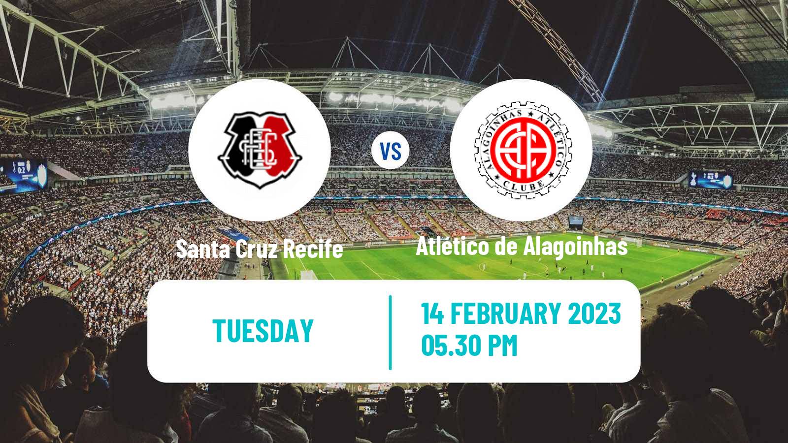 Soccer Brazilian Copa do Nordeste Santa Cruz Recife - Atlético de Alagoinhas