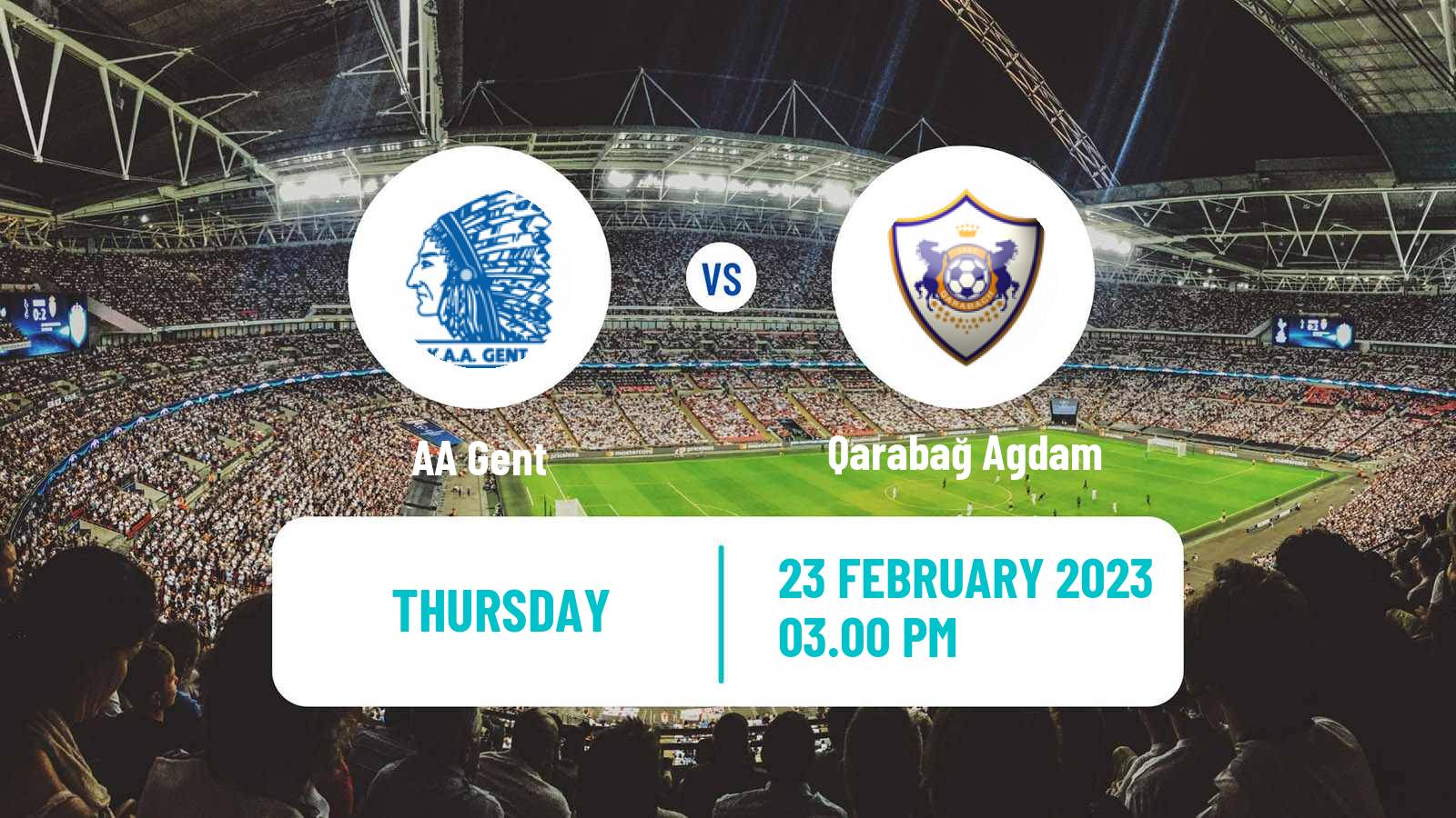 Soccer UEFA Europa Conference League Gent - Qarabağ Agdam