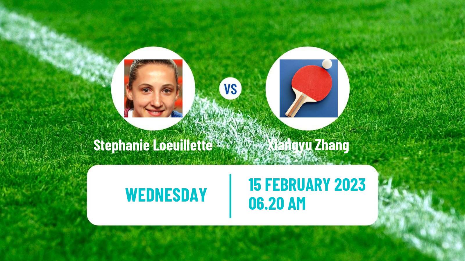 Table tennis Table Tennis Stephanie Loeuillette - Xiangyu Zhang