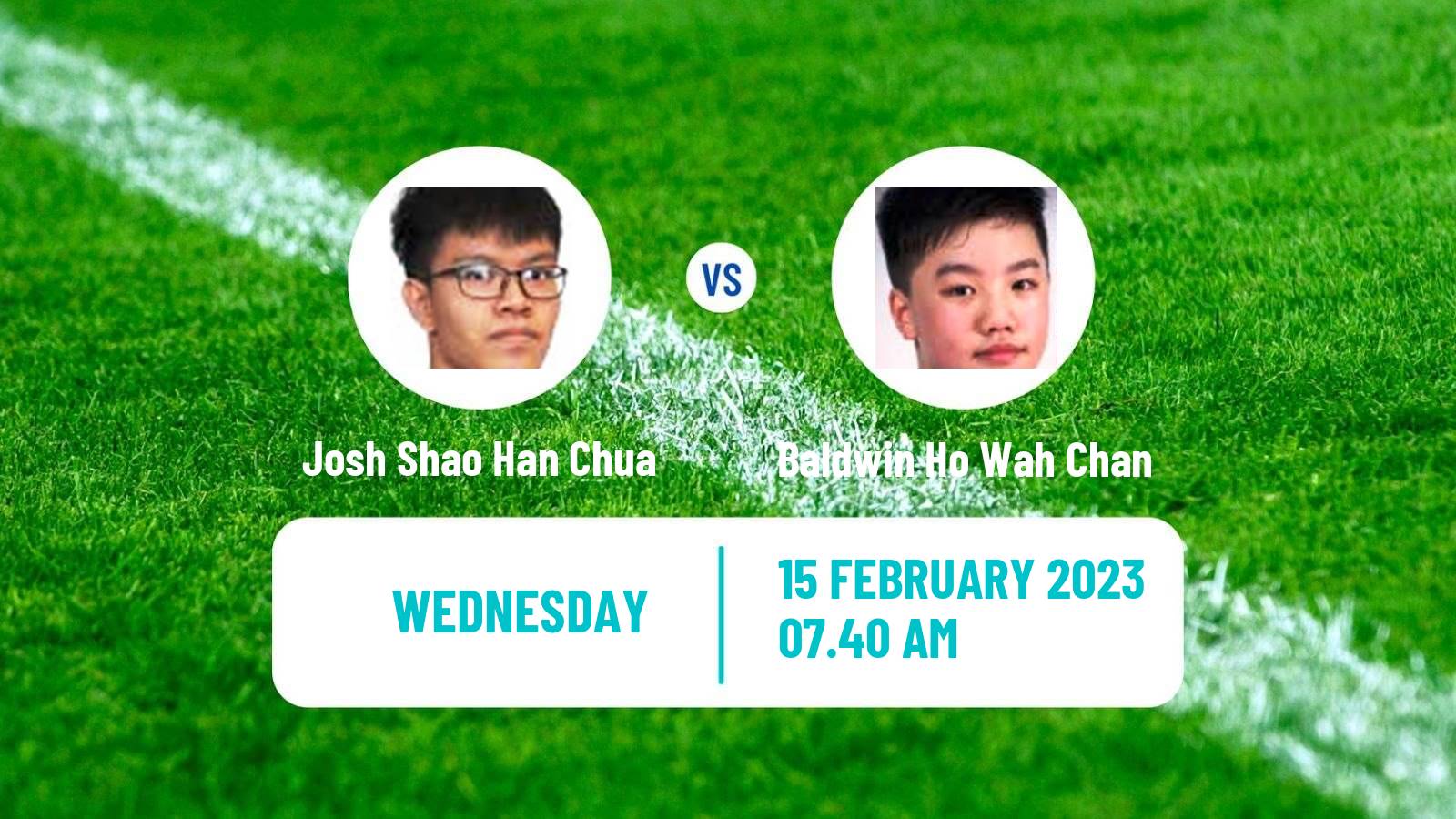 Table tennis Table Tennis Josh Shao Han Chua - Baldwin Ho Wah Chan