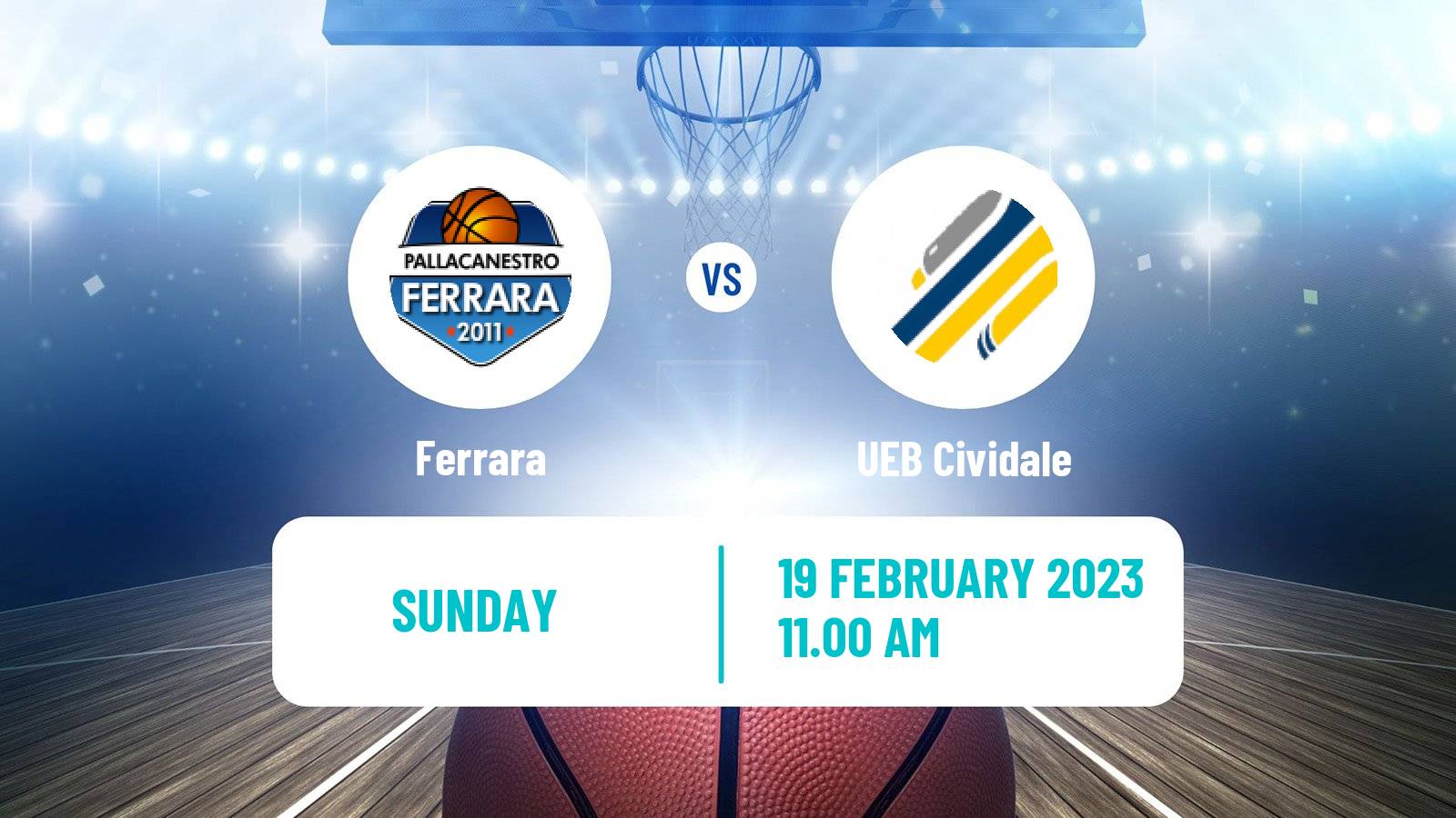 Basketball Italian Serie A2 Basketball Ferrara - Cividale