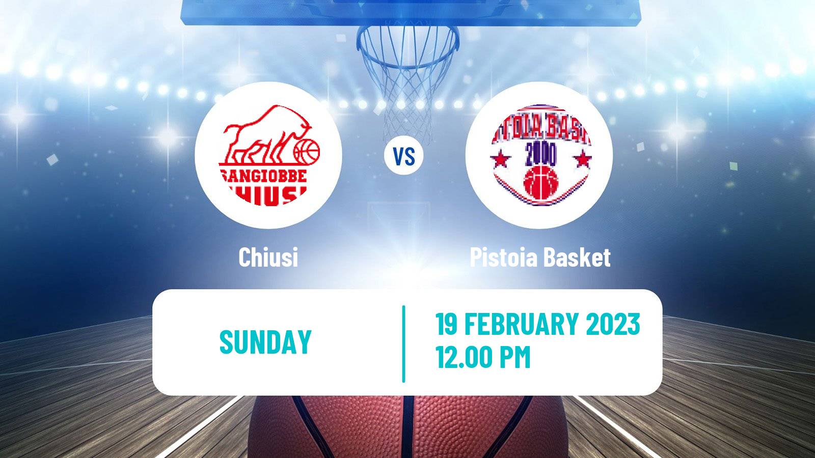 Basketball Italian Serie A2 Basketball Chiusi - Pistoia Basket