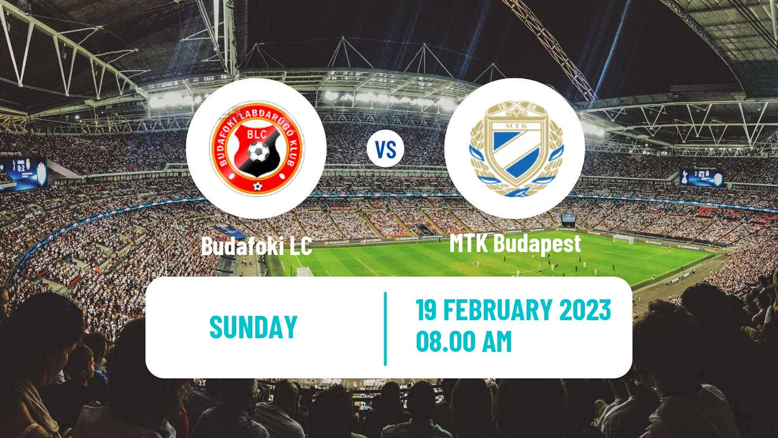 Soccer Hungarian NB II Budafoki - MTK Budapest