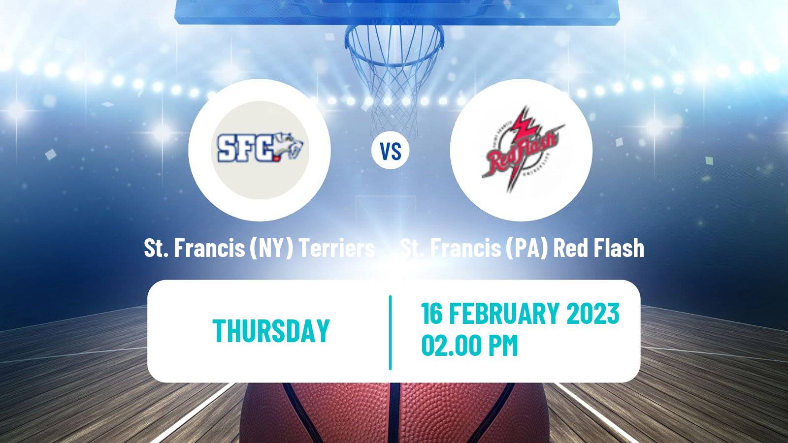 Basketball NCAA College Basketball St. Francis (NY) Terriers - St. Francis PA Red Flash