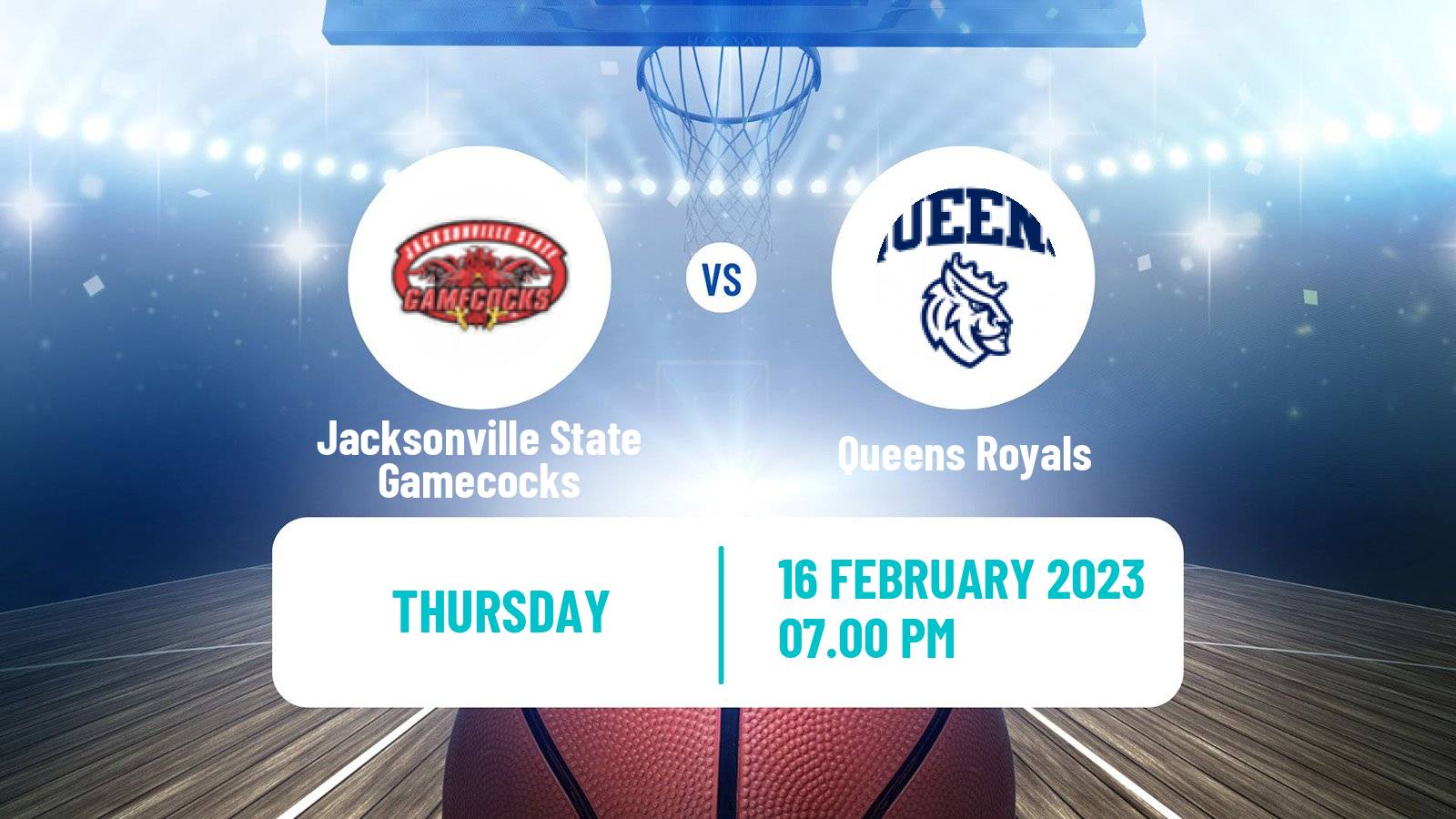 Basketball NCAA College Basketball Jacksonville State Gamecocks - Queens Royals