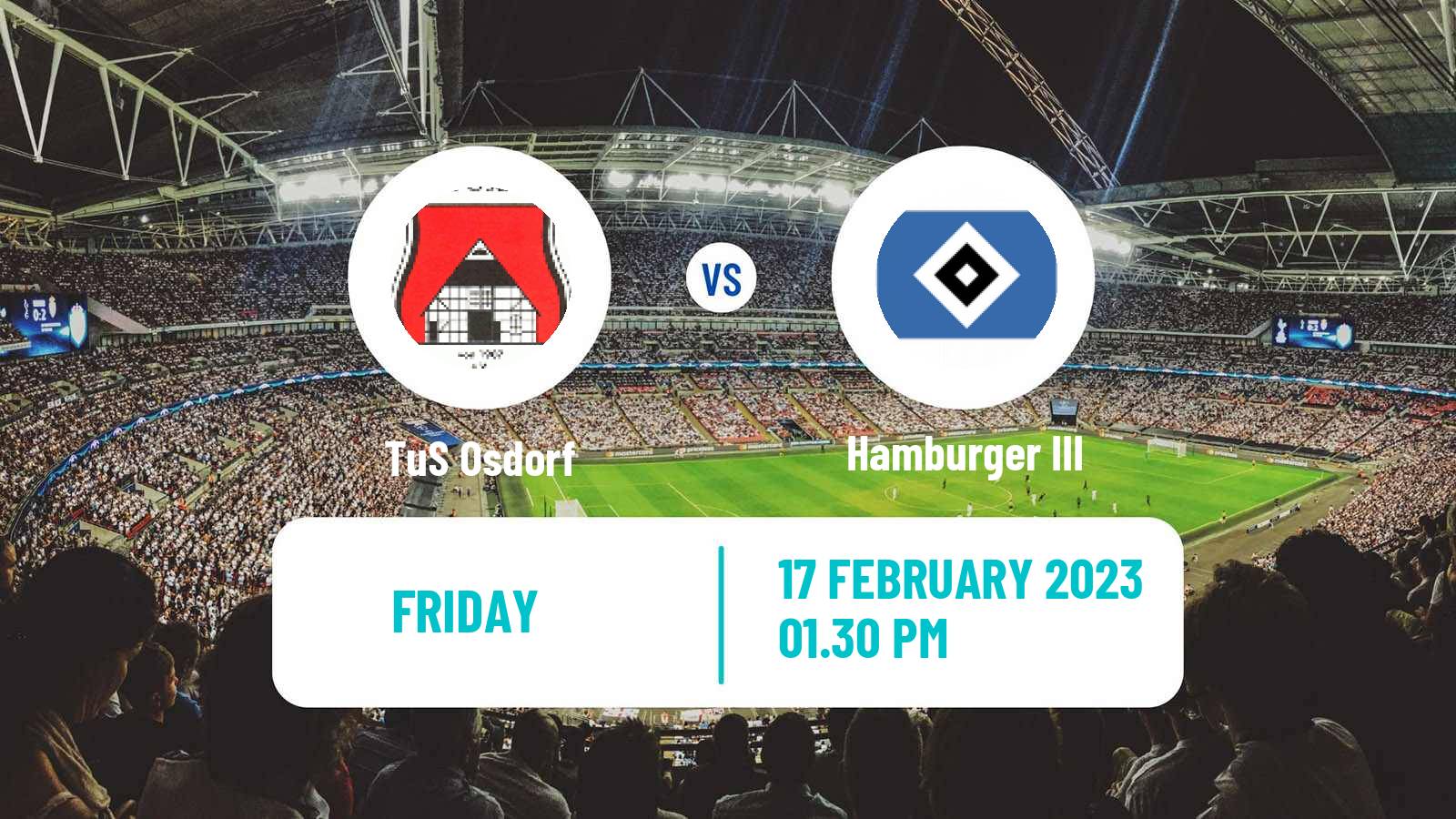 Football German Oberliga Hamburg Osdorf - Hamburger III