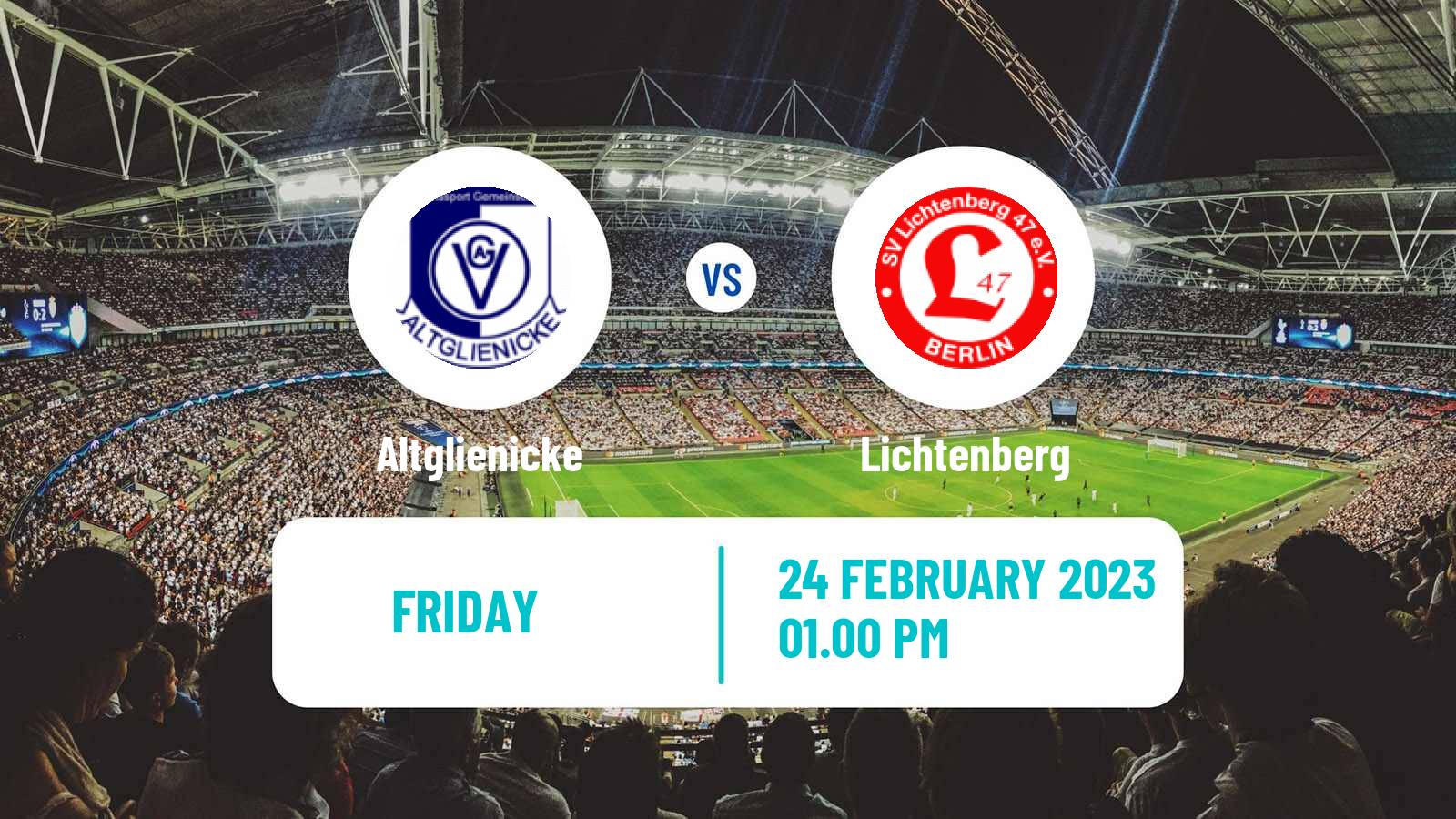 Soccer German Regionalliga Nordost Altglienicke - Lichtenberg