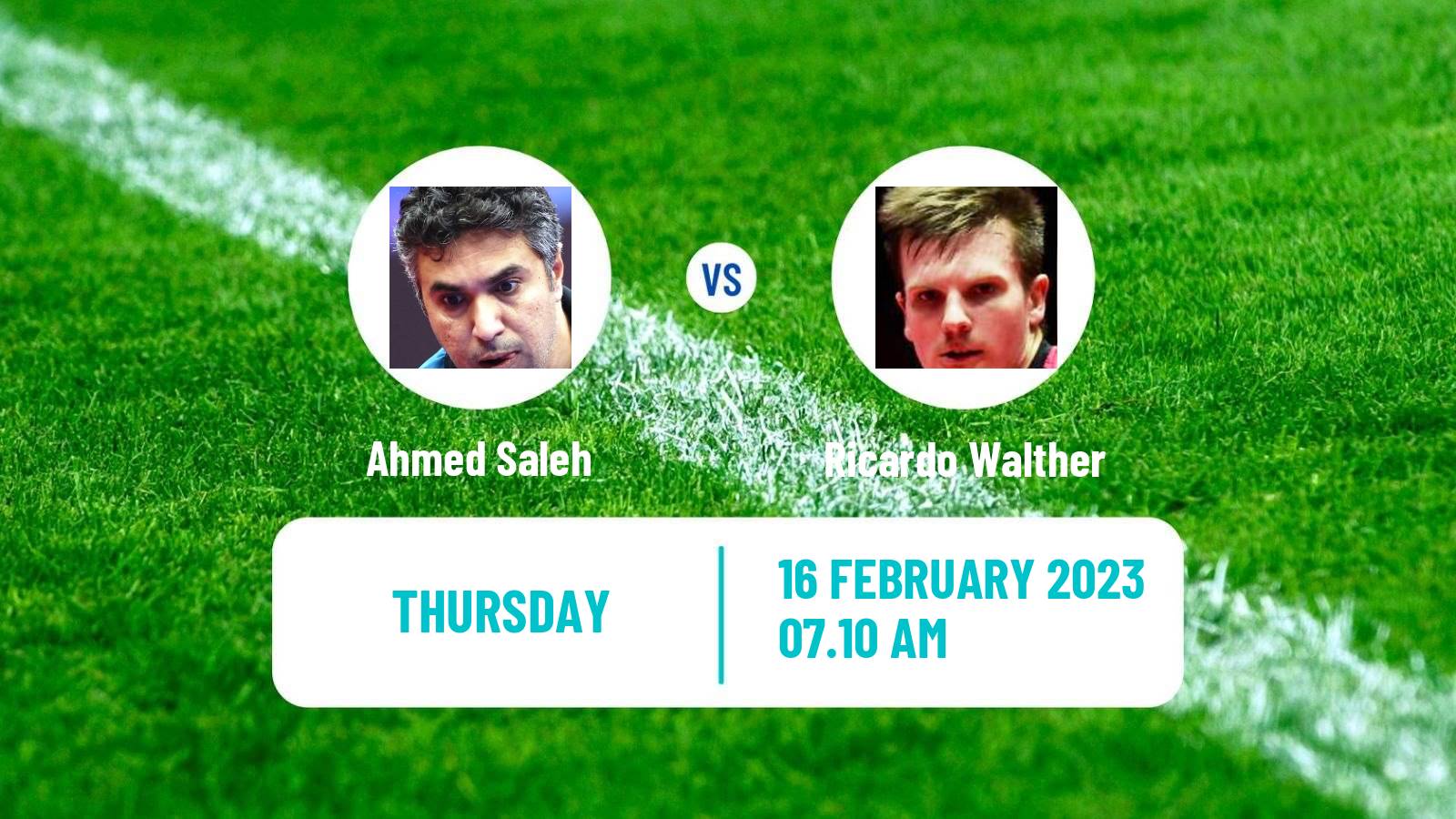 Table tennis Table Tennis Ahmed Saleh - Ricardo Walther