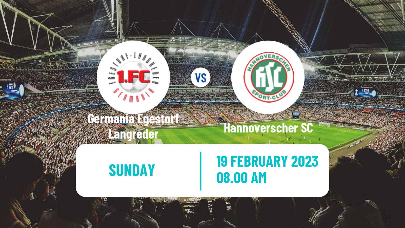 Soccer German Oberliga Niedersachsen Germania Egestorf Langreder - Hannoverscher SC