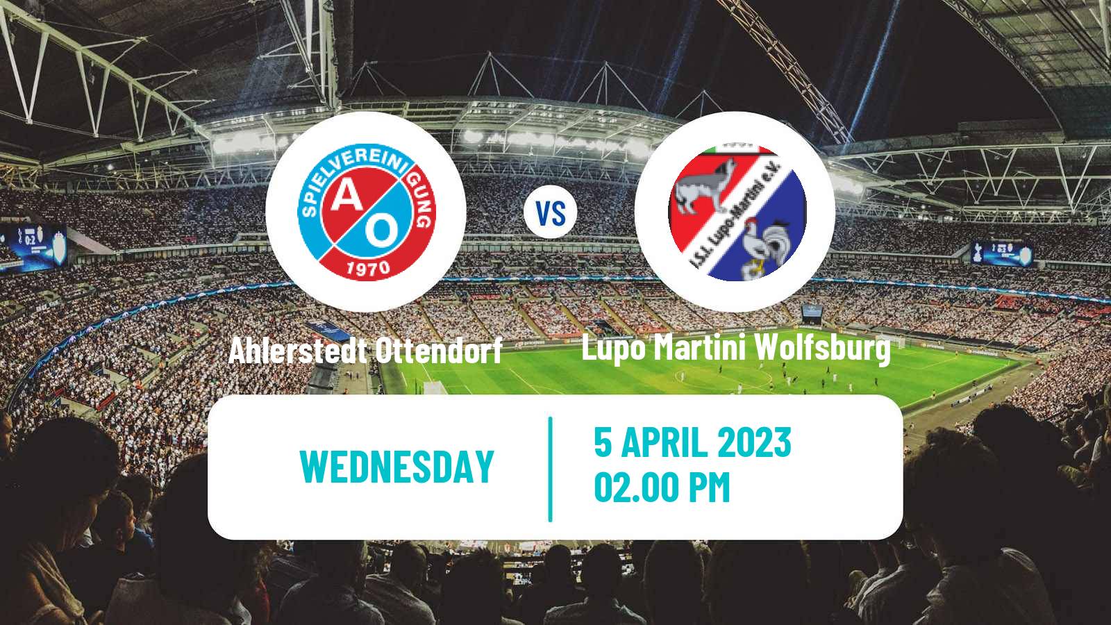 Soccer German Oberliga Niedersachsen Ahlerstedt Ottendorf - Lupo Martini Wolfsburg