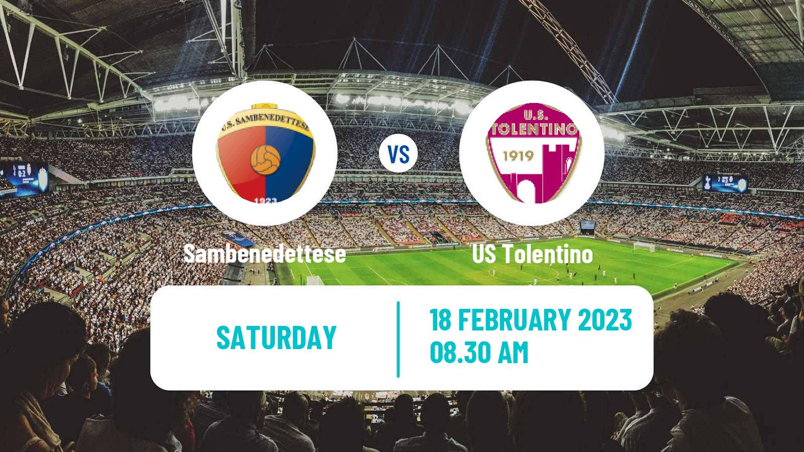 Soccer Italian Serie D - Group F Sambenedettese - Tolentino