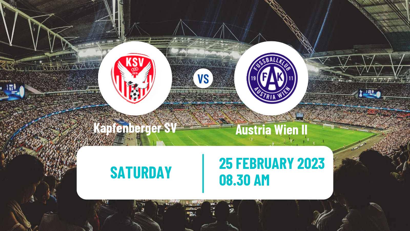 Soccer Austrian 2 Liga Kapfenberger SV - Austria Wien II