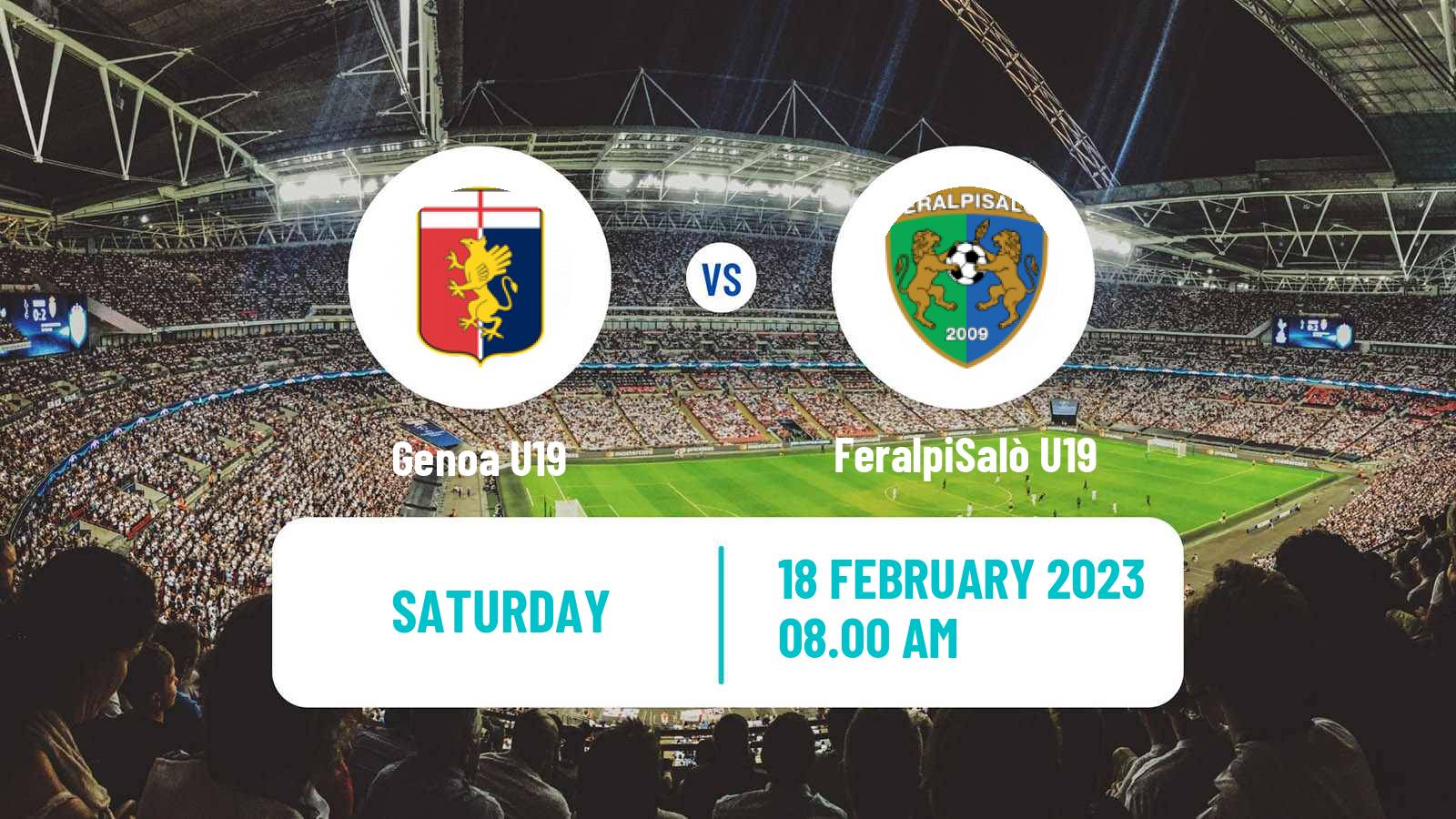Soccer Italian Primavera 2 Genoa U19 - FeralpiSalò U19