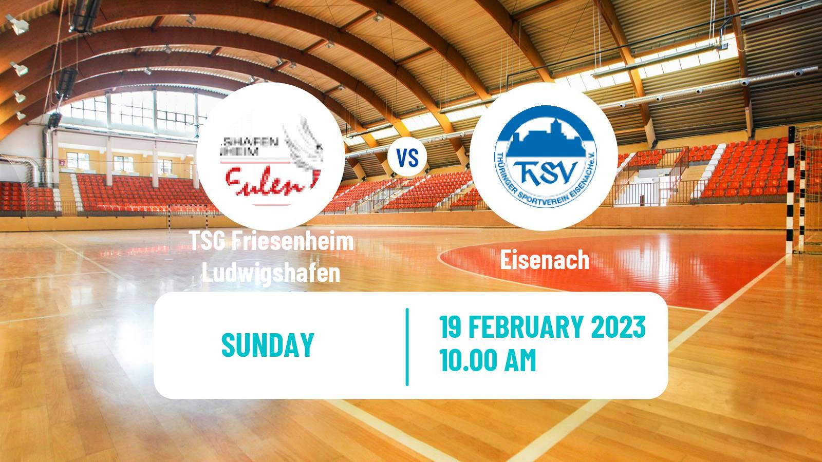 Handball German 2 Bundesliga Handball TSG Friesenheim Ludwigshafen - Eisenach