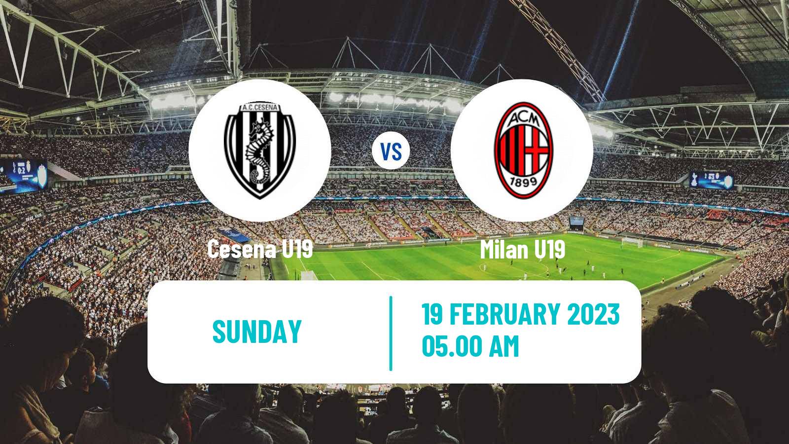 Soccer Italian Primavera 1 Cesena U19 - Milan U19