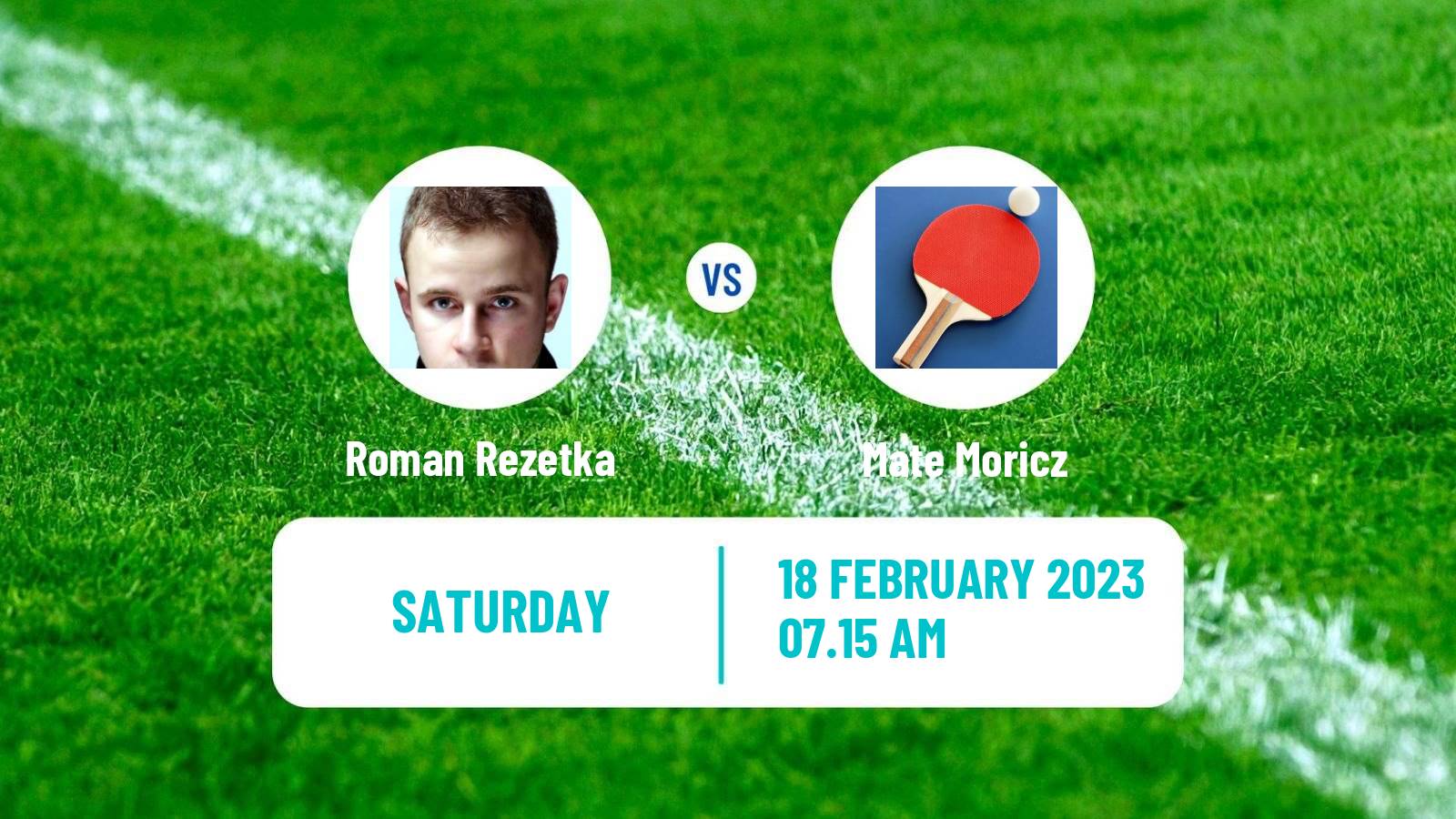 Table tennis Table Tennis Roman Rezetka - Mate Moricz