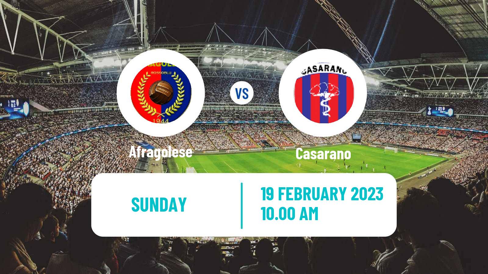 Soccer Italian Serie D - Group H Afragolese - Casarano