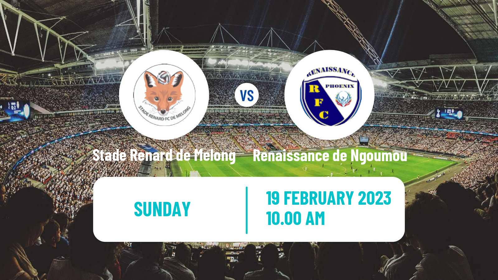 Soccer Cameroon Elite One Stade Renard de Melong - Renaissance de Ngoumou