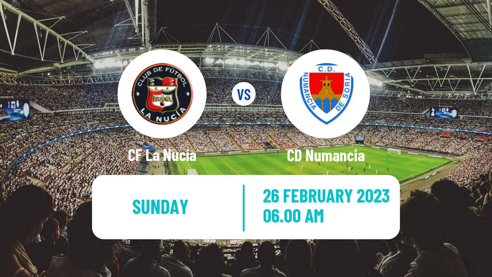 Soccer Spanish Primera RFEF Group 2 La Nucía - Numancia