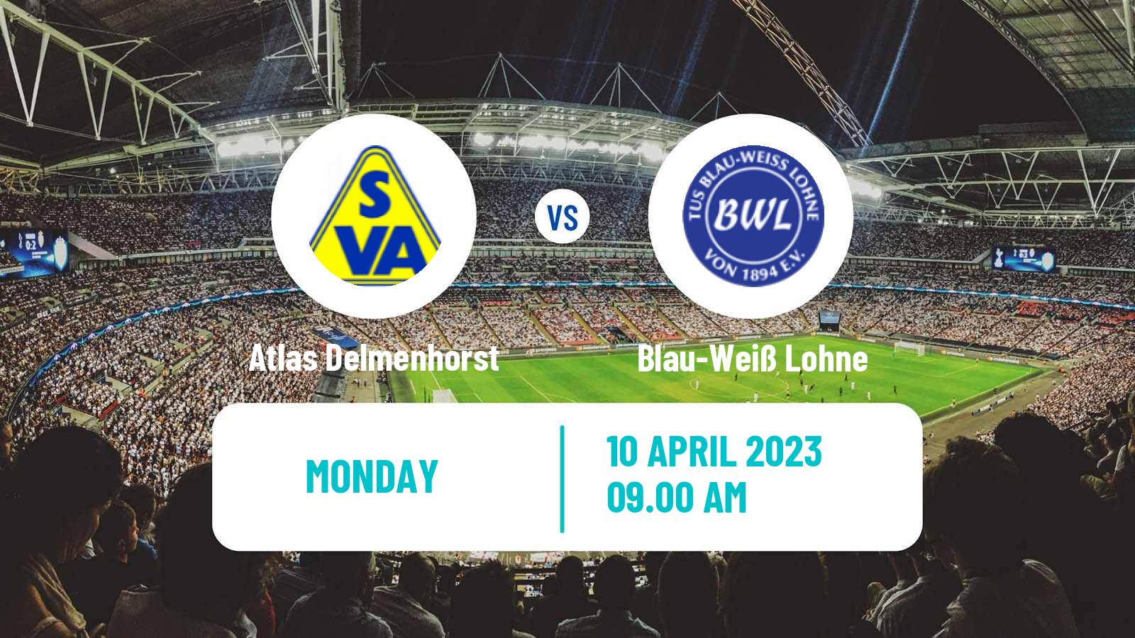 Soccer German Regionalliga North Atlas Delmenhorst - Blau-Weiß Lohne