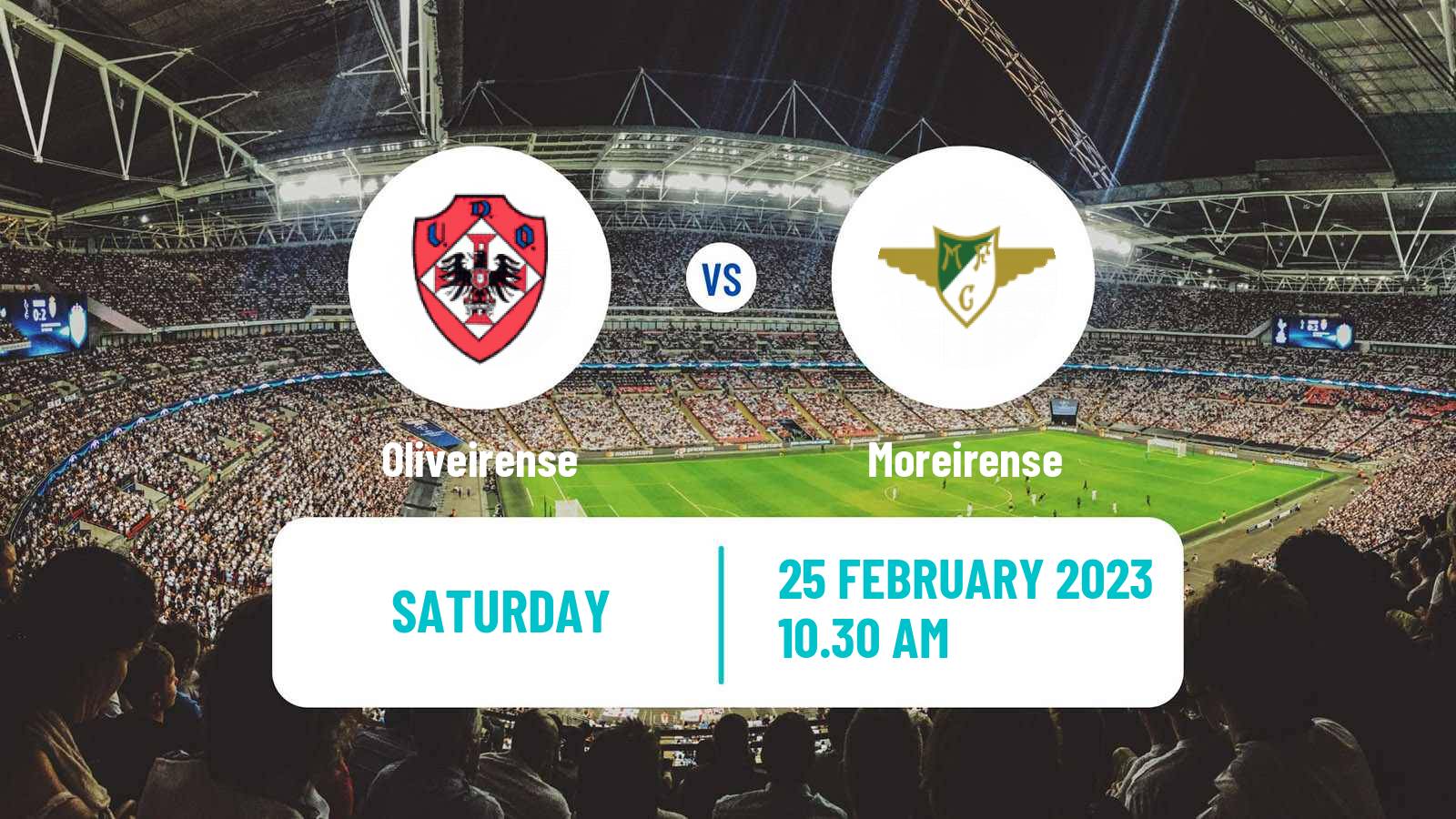 Soccer Portuguese Liga 2 Oliveirense - Moreirense