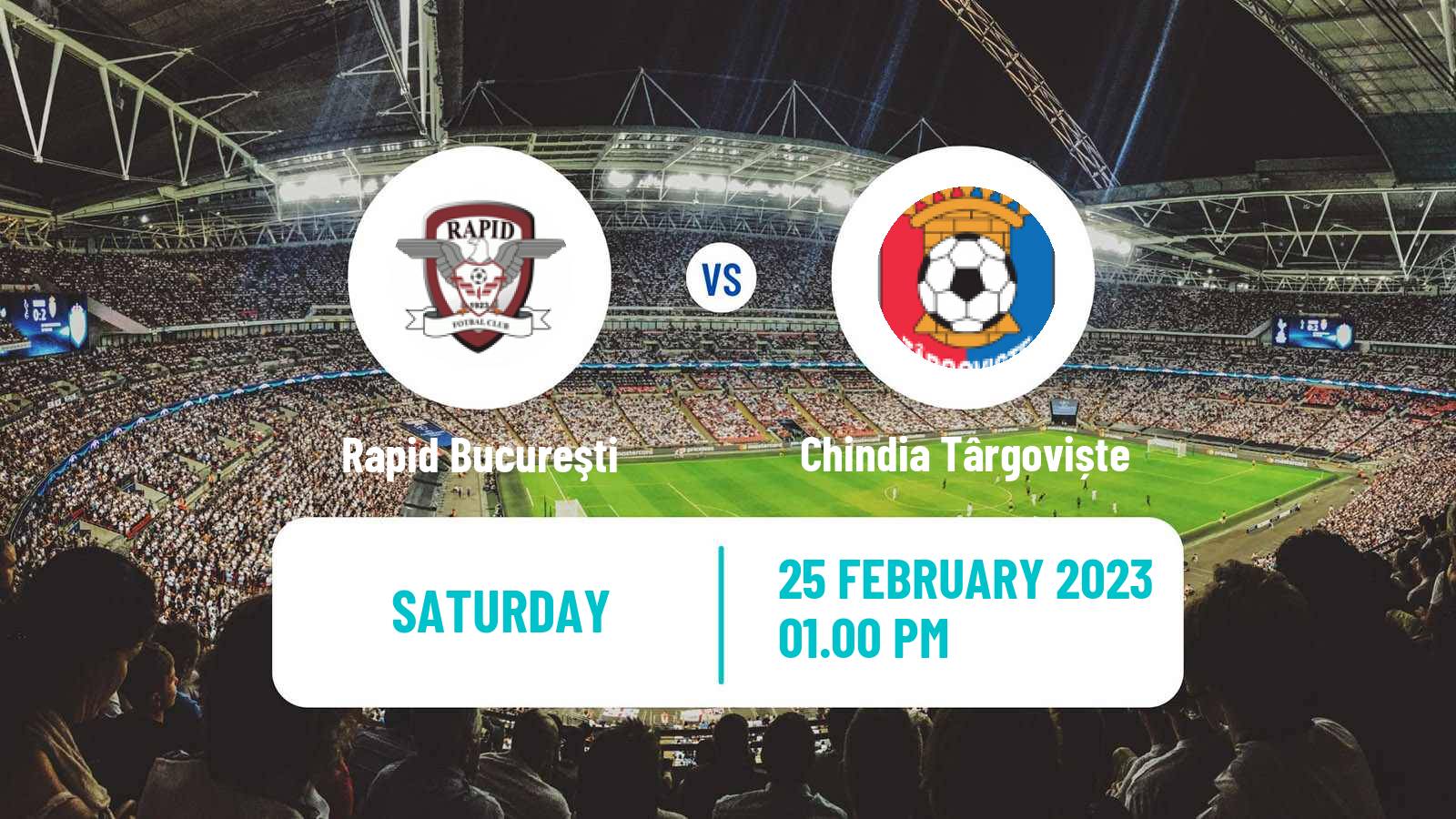 Soccer Romanian Liga 1 Rapid Bucureşti - Chindia Târgoviște