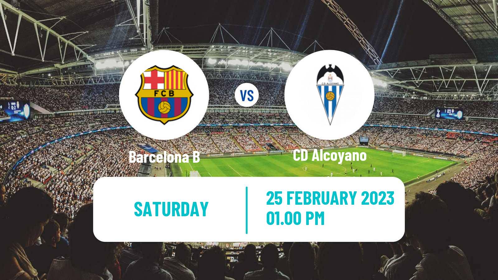 Soccer Spanish Primera RFEF Group 2 Barcelona B - Alcoyano
