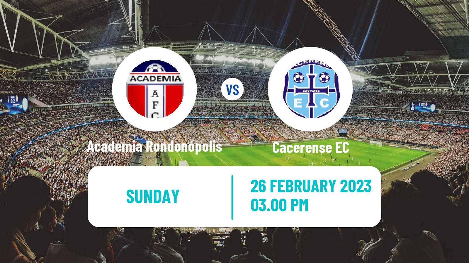 Football Brazilian Campeonato Matogrossense Academia Rondonópolis - Cacerense