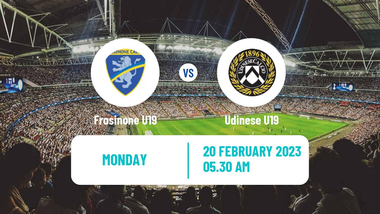 Soccer Italian Primavera 1 Frosinone U19 - Udinese U19