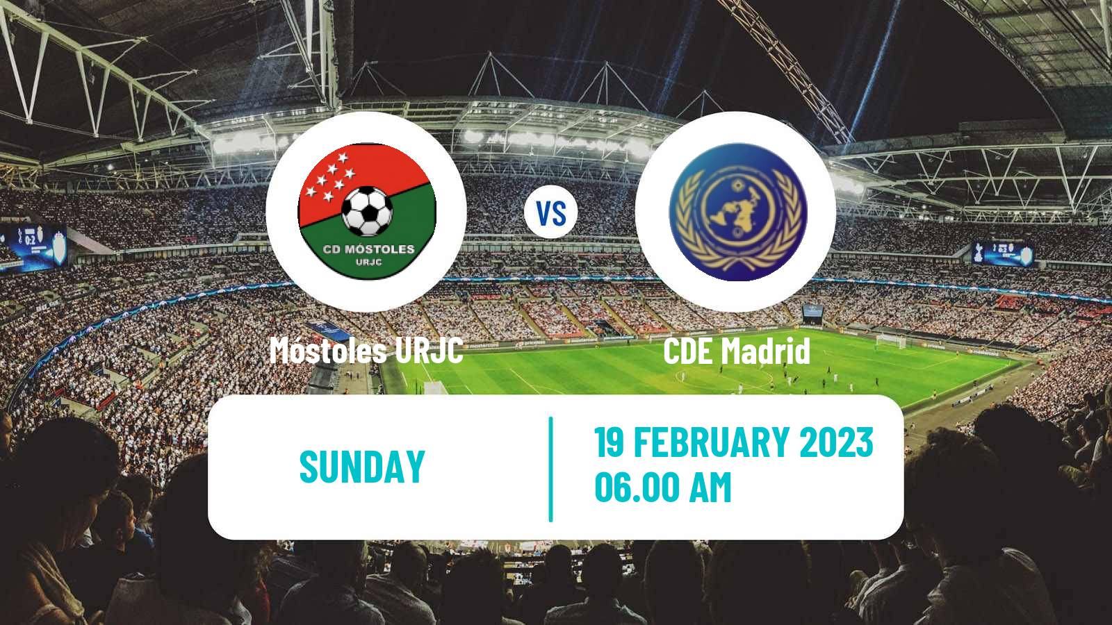 Soccer Spanish Tercera RFEF - Group 7 Móstoles URJC - CDE Madrid