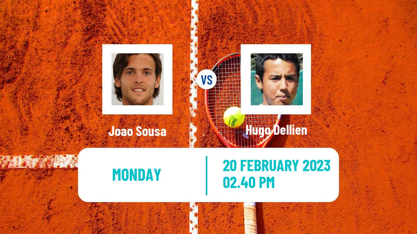 Tennis ATP Rio de Janeiro Joao Sousa - Hugo Dellien