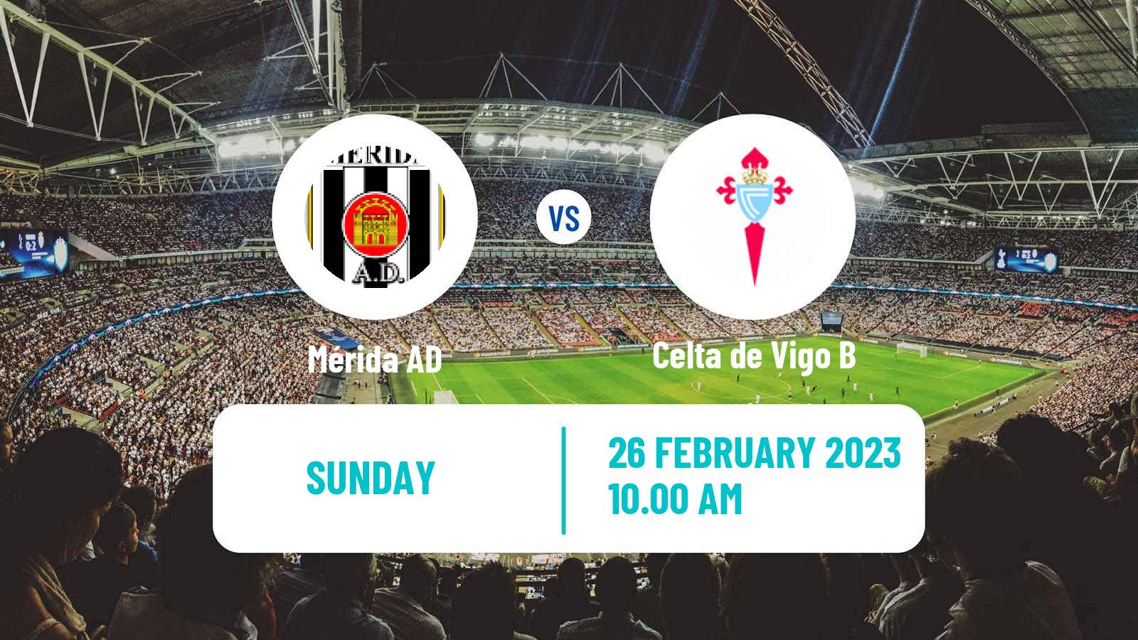 Football Spanish Primera RFEF Group 1 Mérida AD - Celta de Vigo B