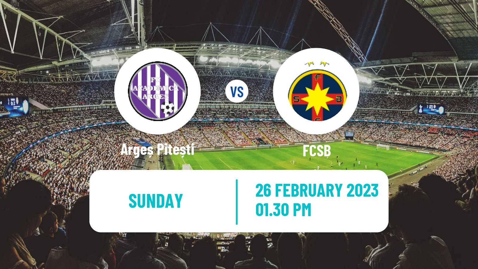 Football Romanian Liga 1 Argeș Pitești - FCSB