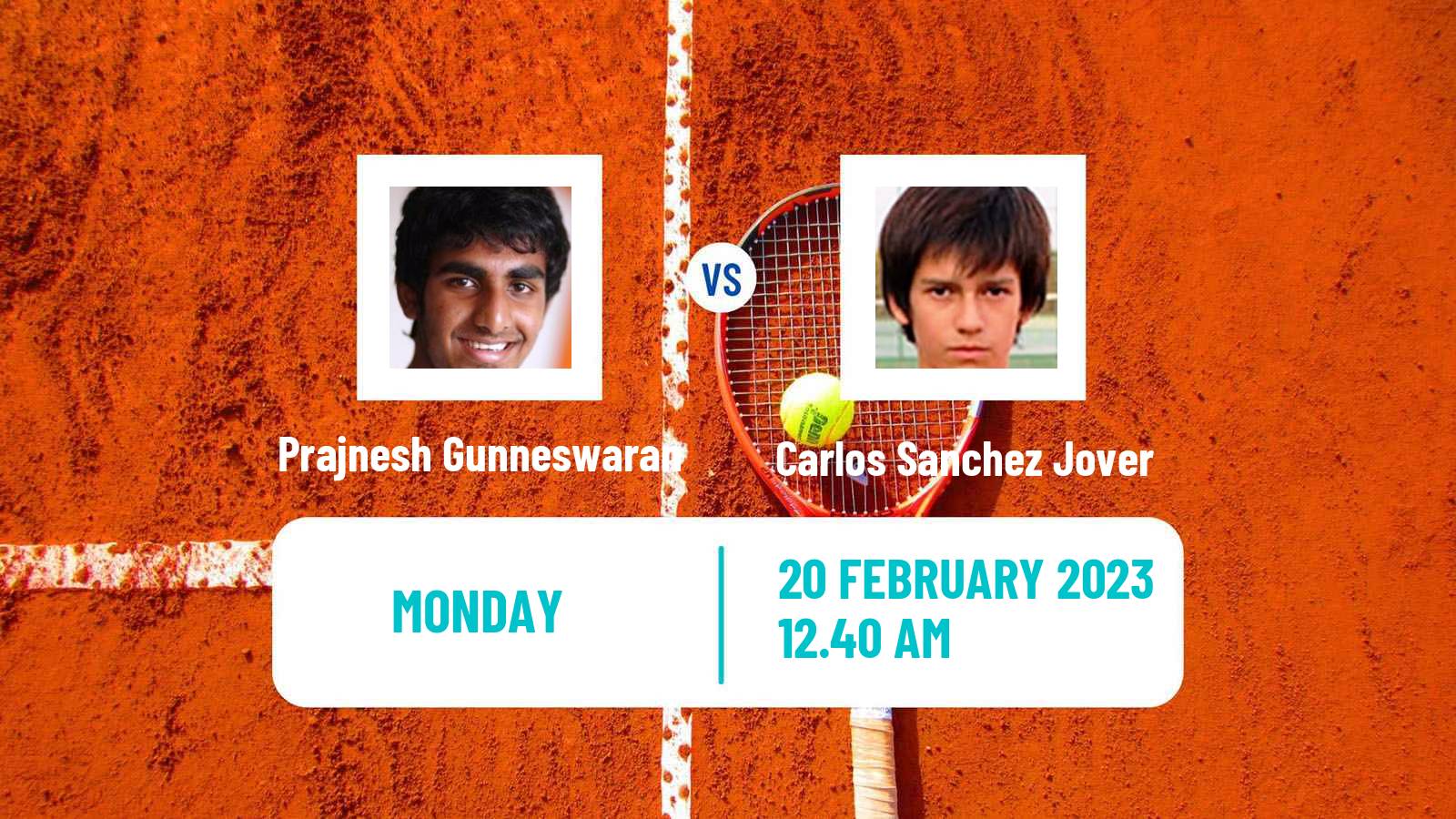Tennis ATP Challenger Prajnesh Gunneswaran - Carlos Sanchez Jover