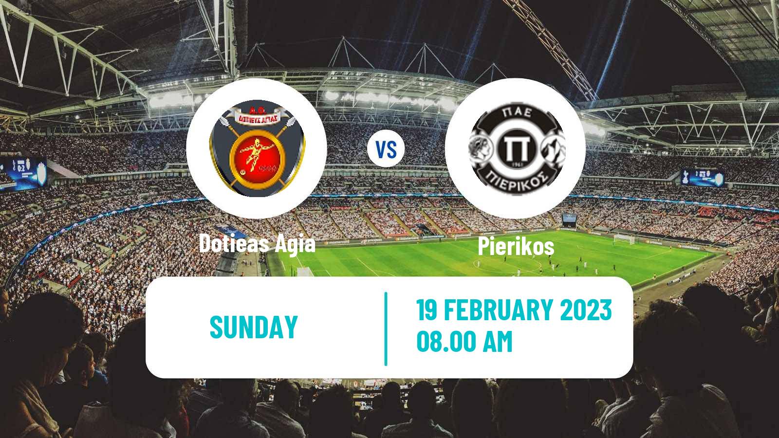 Soccer Greek Gamma Ethniki - Group 2 Dotieas Agia - Pierikos