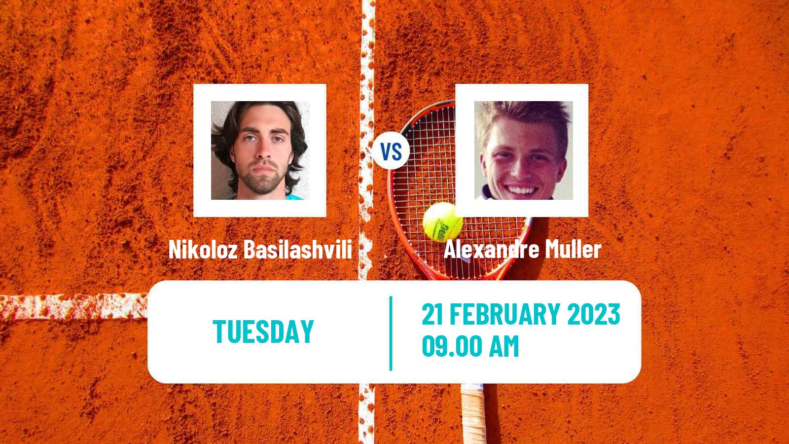 Tennis ATP Doha Nikoloz Basilashvili - Alexandre Muller
